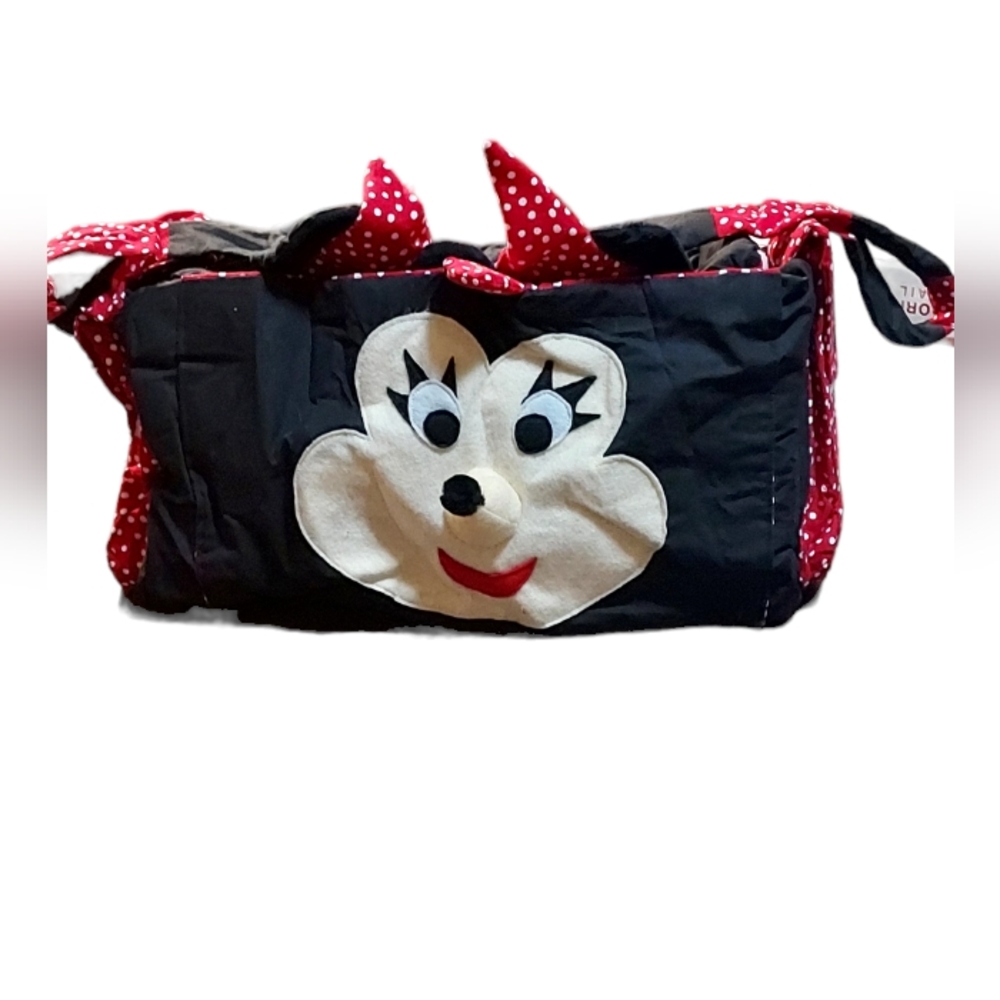 Mini Mouse Diaper Bag Duffle Sport Mickey Art To Wear Shoulder Bag dimen…